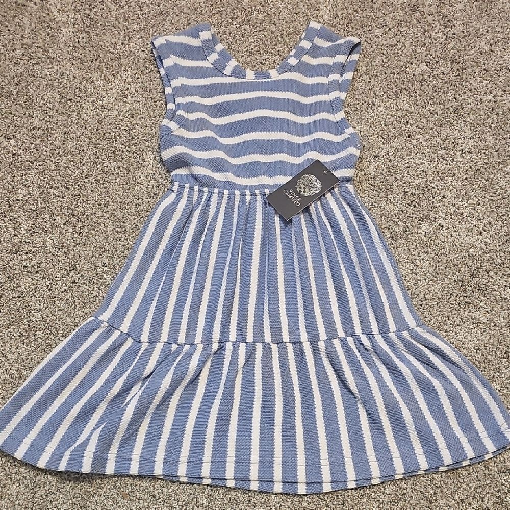 GAP Blue and White Striped Baby Dress - Picture 8 of 16